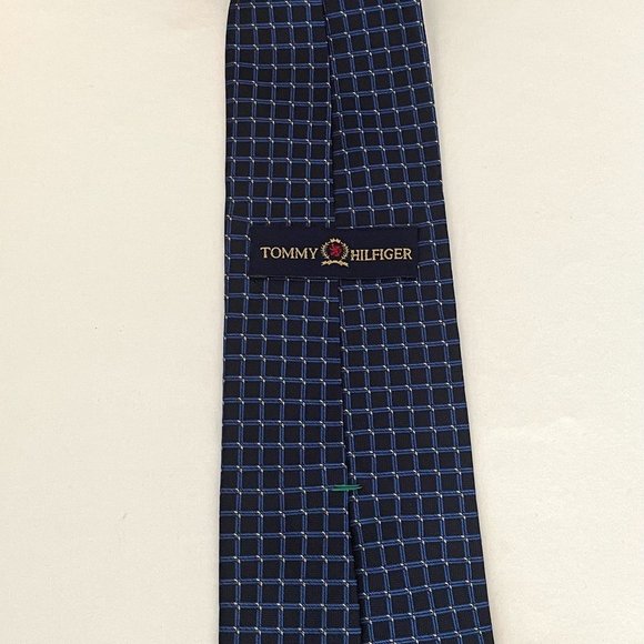 TOMMY HILFIGER - Navy Blue, with blue squares and white flecks - Picture 4 of 6